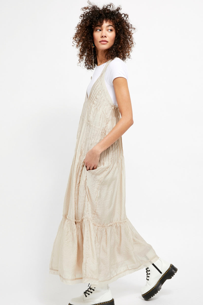 Free People Frankie Pintuck Maxi Dress - Last One Size Lg