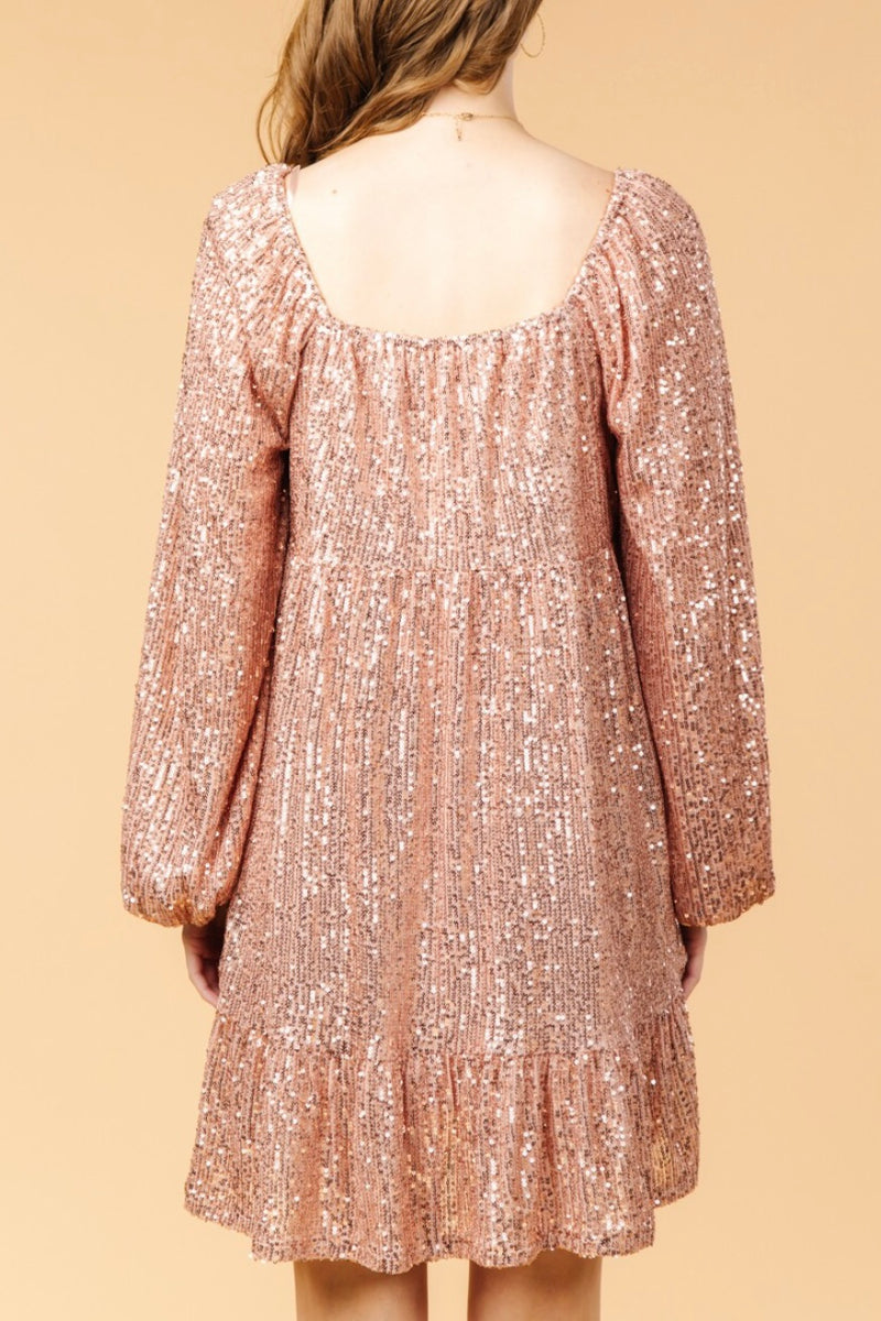 Rose Sparkles Babydoll Dress - Last One Size 3X