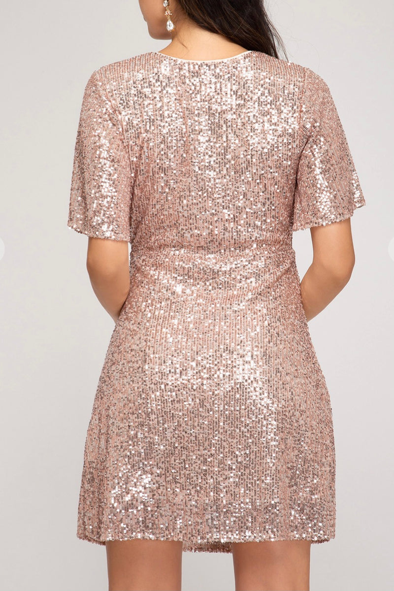 That’s a Wrap Sequin Dress