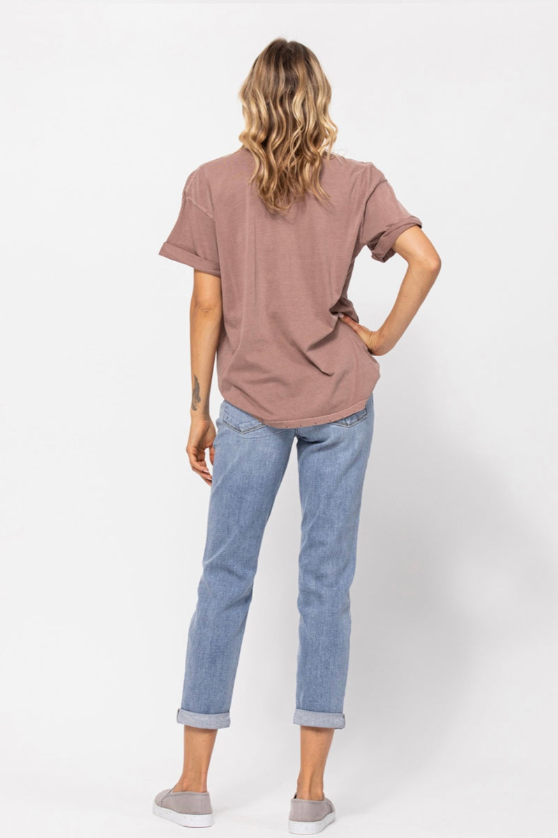 Judy Blue Midrise Light Wash Boyfriend Jeans