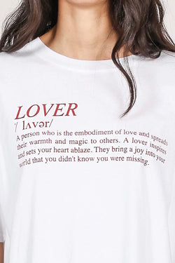 Brunette The Label The Lover Classic Crew Neck Boxy Tee