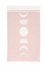 Tofino Towel| moon phase| towel| rosewood|