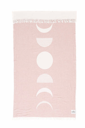 Tofino Towel| moon phase| towel| rosewood|