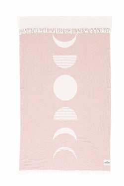 Tofino Towel| moon phase| towel| rosewood|