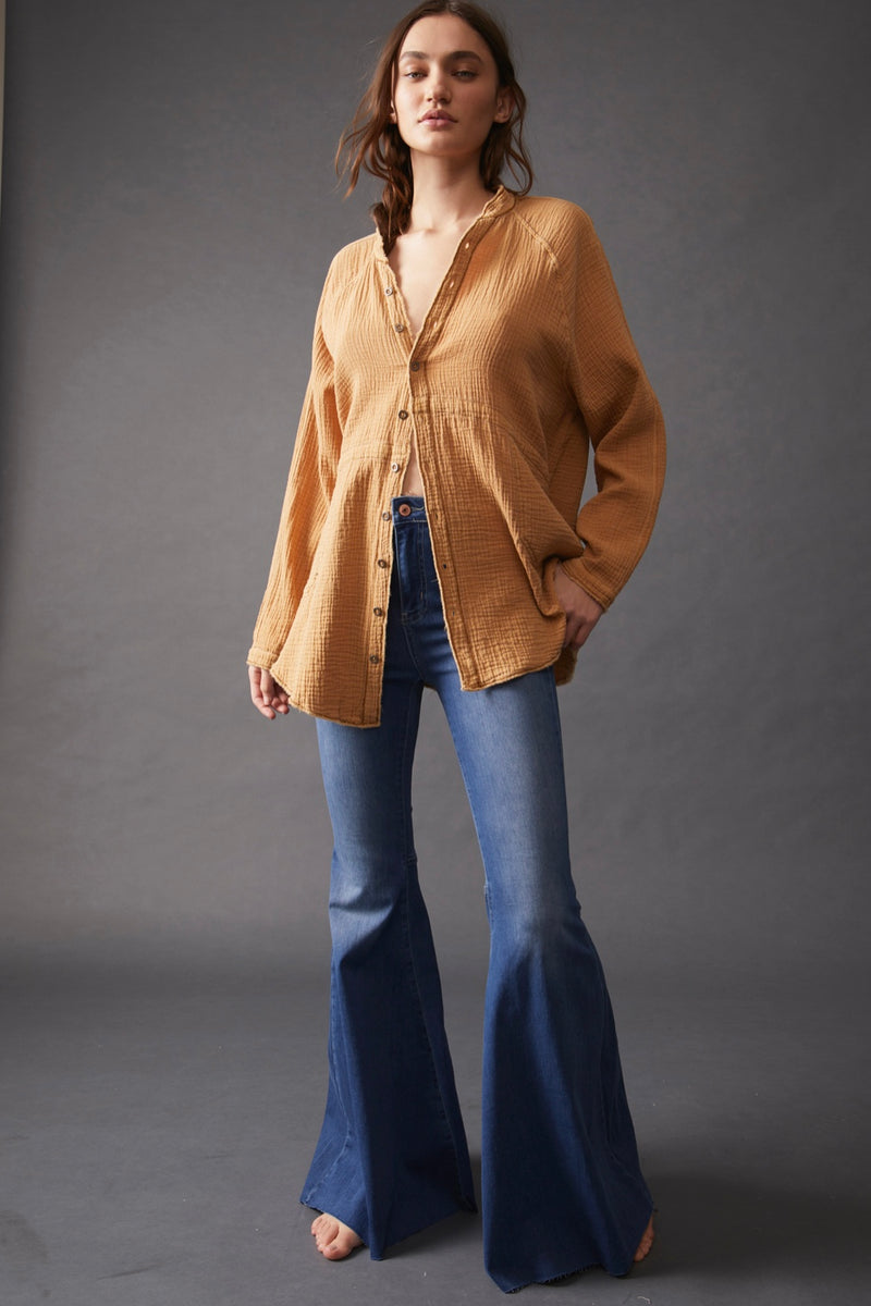 Free People Summer Daydream Button down top - Sale