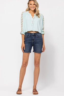 Judy Blue| Dark| denim| shorts|