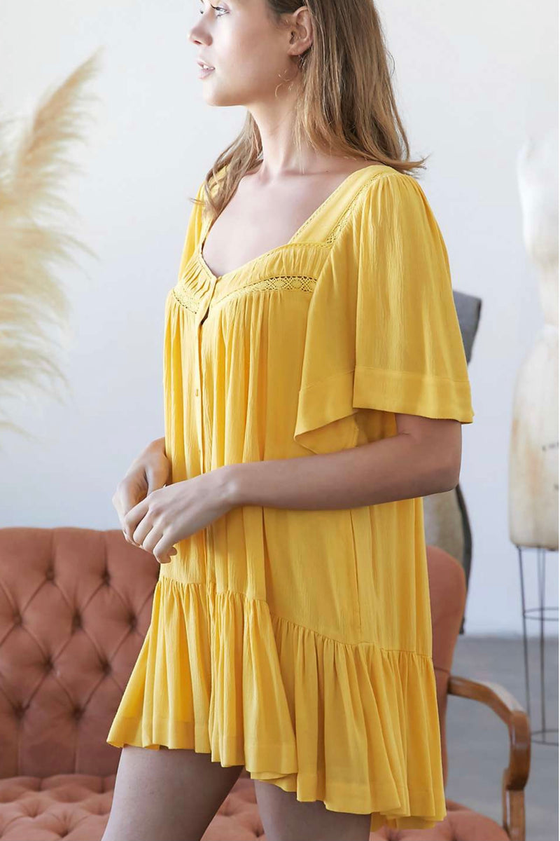 Hello Sunshine Baby Doll Dress