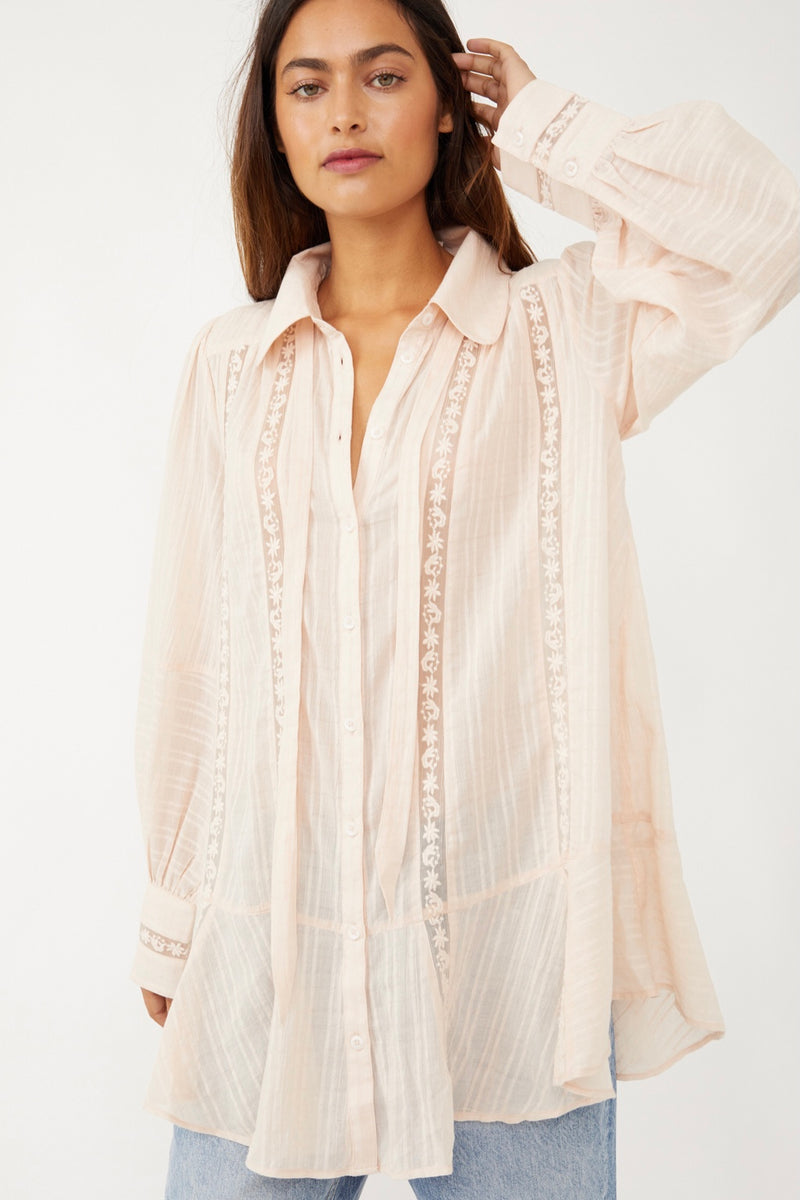 Free People| Mikaela| button down| tunic| top|