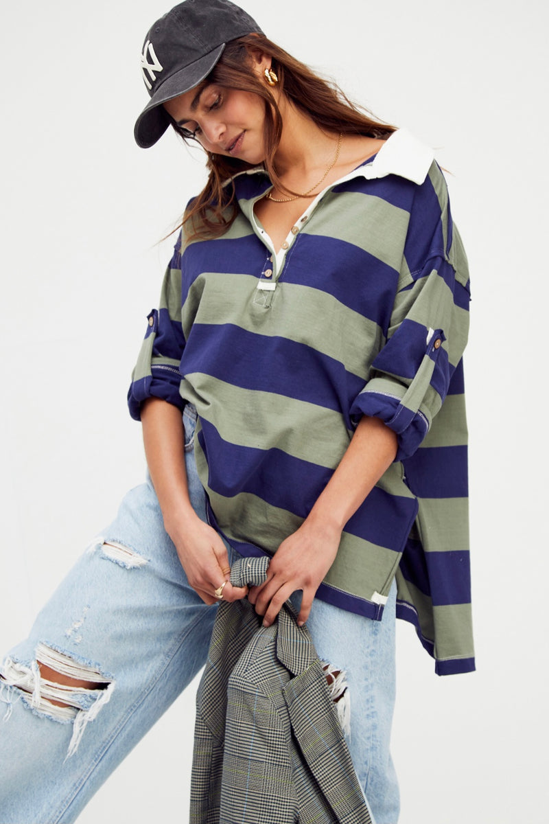 Free People Peyton Rugby Shirt