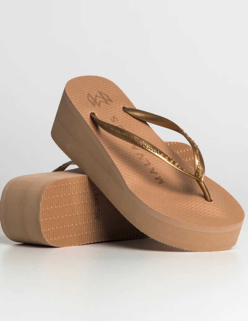 Malvados Playa Wedge Sandals - Tequila