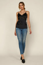 Satin| lace| cami|