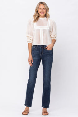 Judy Blue Straight Leg Mom Jeans