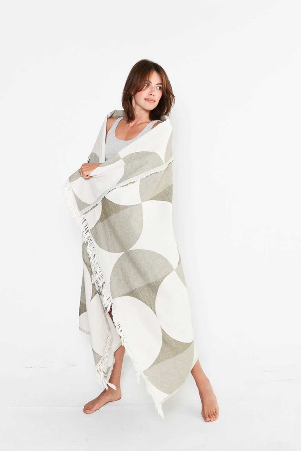 Tofino towel| mod| throw| blanket| khaki|