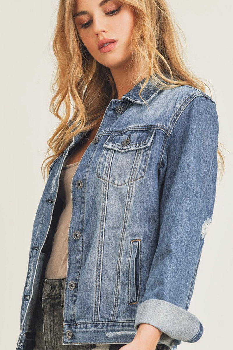Classic Vintage Relaxed Fit Denim Jacket