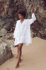 Mahli| Sorento| mini| Dress| white| Rayon|