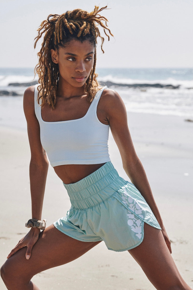 Free People The Way Home Short Aqua Bay Swim Co