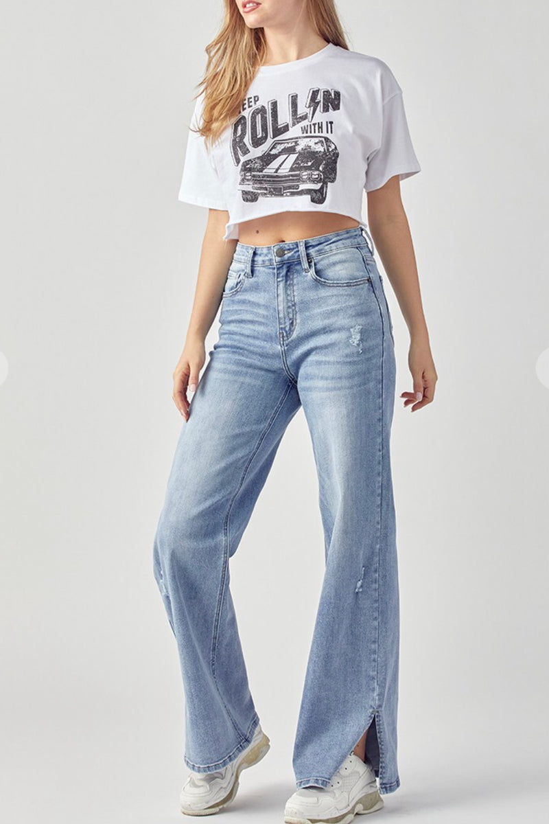 wide leg jeans