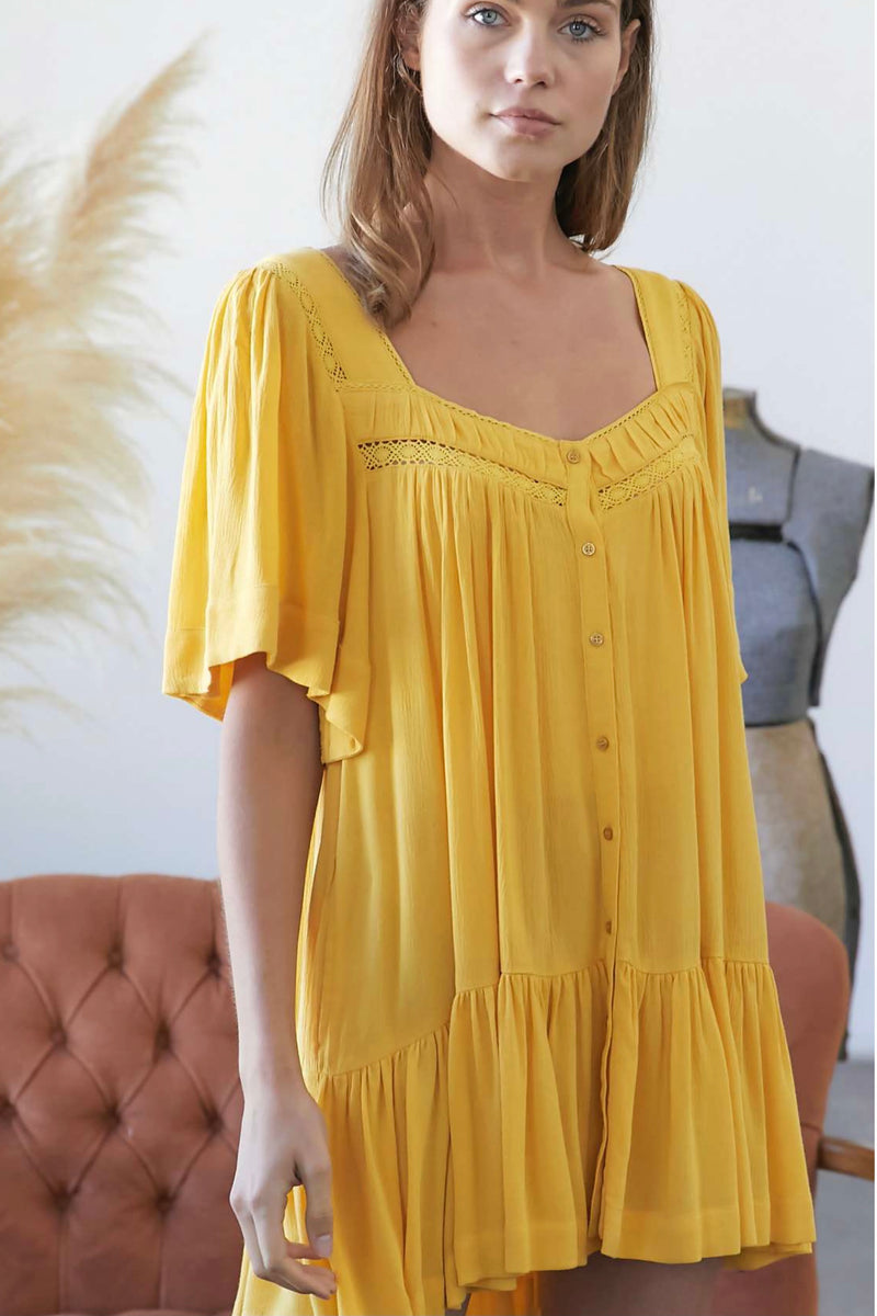 Hello Sunshine Baby Doll Dress