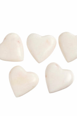 Marble Mini Hearts Set of 5