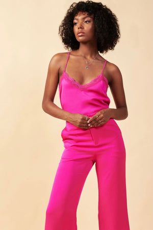 Date Night Satin and Lace Cami