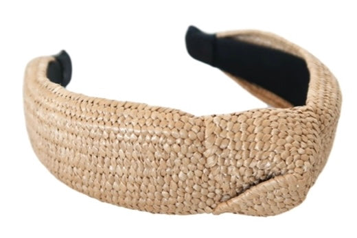 Raffia| headband| neutral|