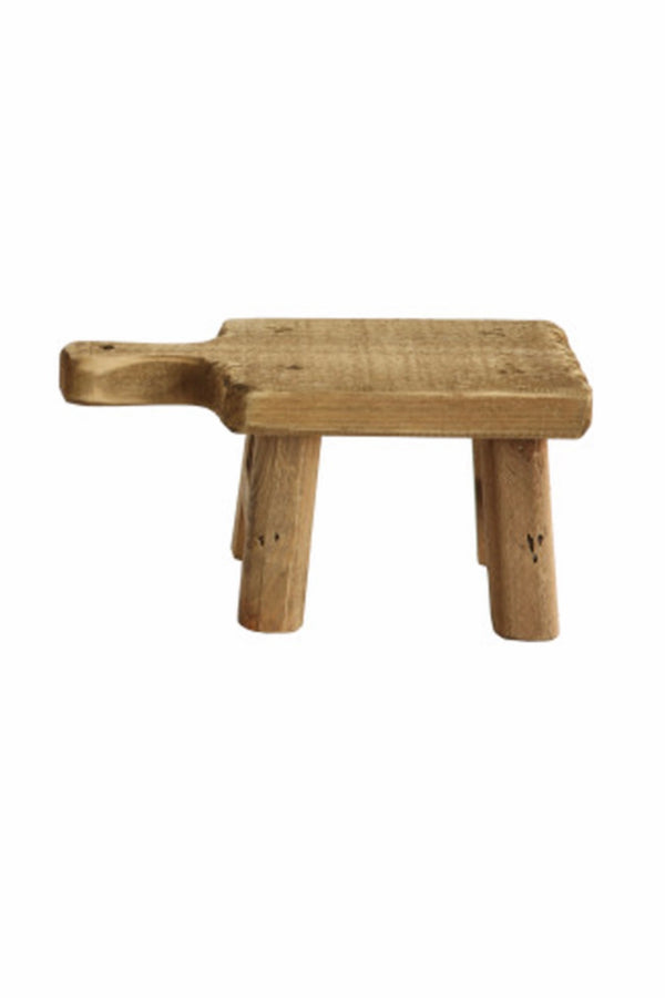 Wood Pedestal with Handle