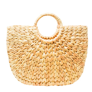 Ella Handwoven Hyacinth Tote
