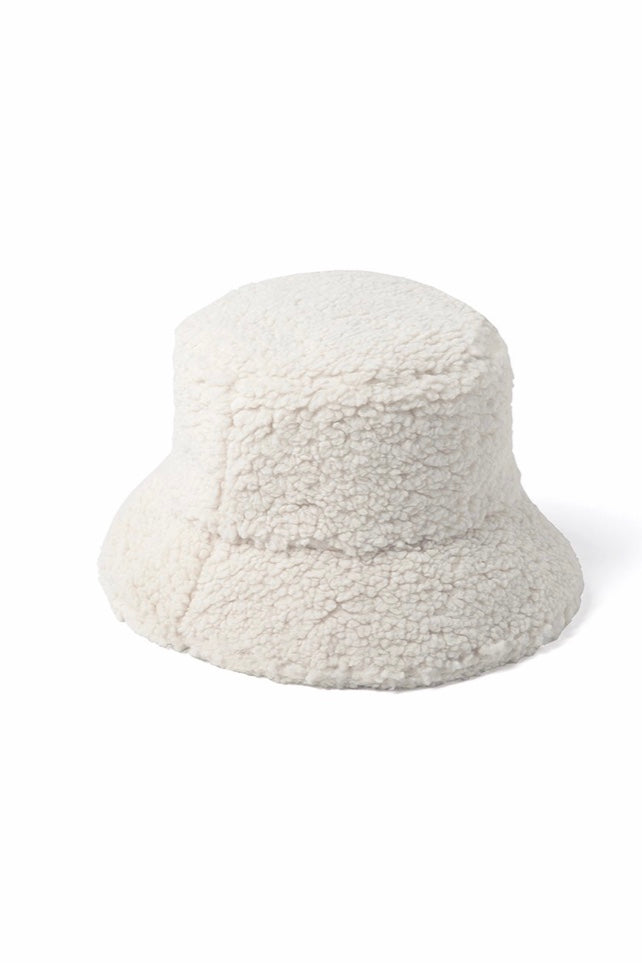 Lack of Color Ivory Teddy Bucket Hat