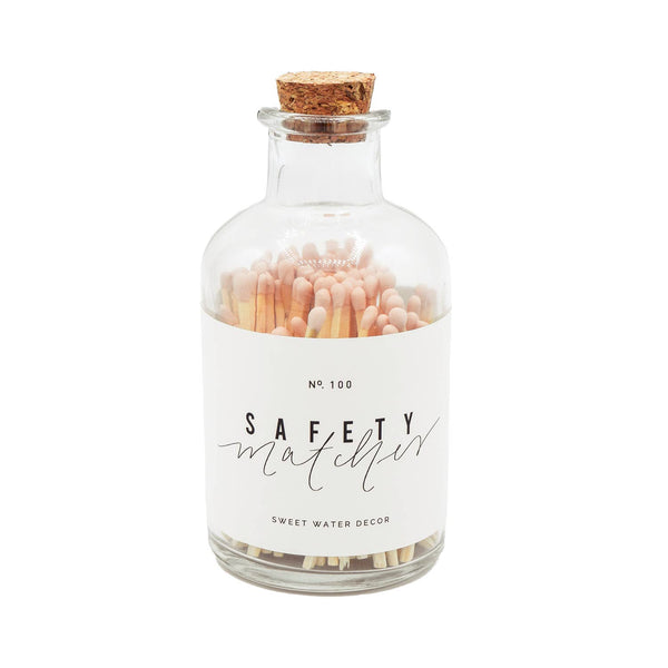 Blush| safety| matches| in a| jar|