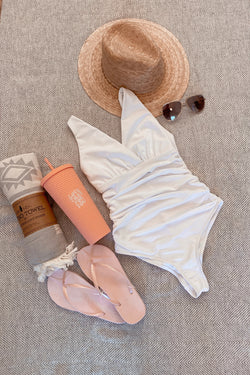 The Sunday One Piece Swimsuit in White