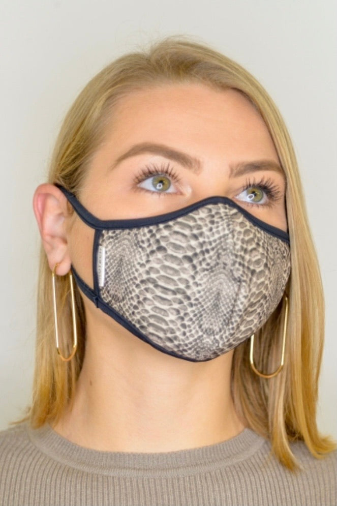 Snake Print Face Mask