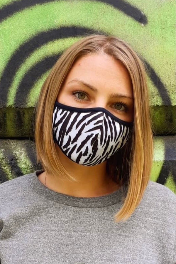 Zebra Print Face Mask